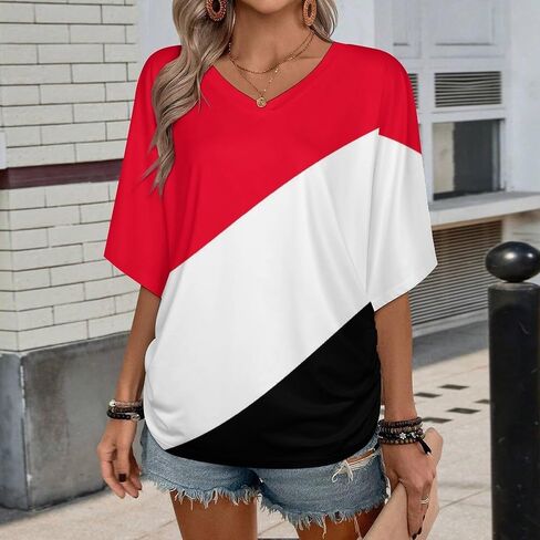 T-Shirts Sri Lanka Flag Shirts for Womens Loose Fit Tops Spring Summer Beach Short Sleeve Workout Casual Clothes in Saudi Arabia