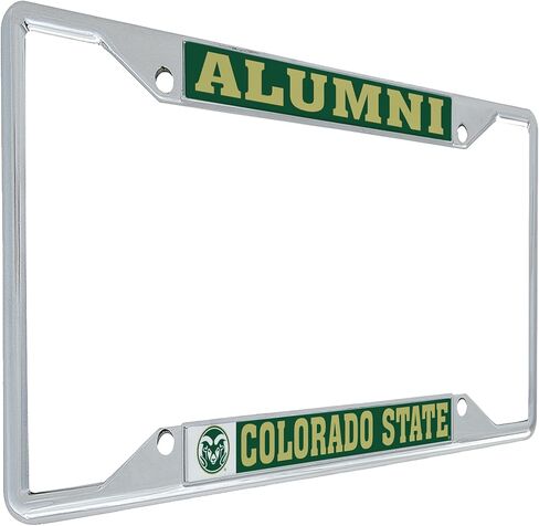 Desert Cactus Colorado State University Car Accessories Rams Metal License Plate Frame and Tag Holder for Front or Rear of Car (Alumni) in Saudi Arabia