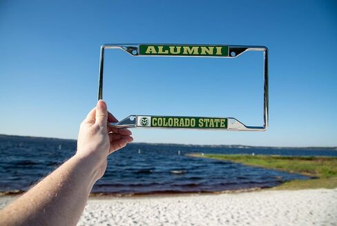 Desert Cactus Colorado State University Car Accessories Rams Metal License Plate Frame and Tag Holder for Front or Rear of Car (Alumni) in Saudi Arabia