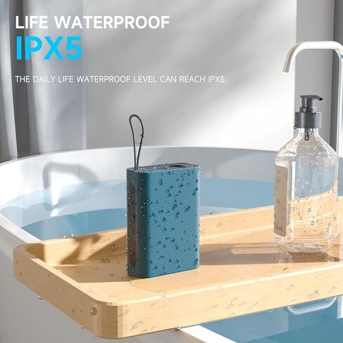 Speaker, Portable Wireless Bluetooth Speakers, Waterproof Loud Stereo Sound with RGB Lights TWS Paire Long Playtime for Home/Party/Outdoor, Electronic Gadgets (1PCS, Gray) in Kuwait