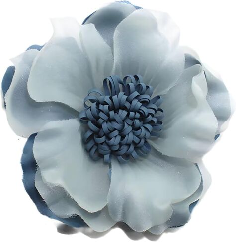 Colorful Large Flower Brooches Pins for Women Dainty Satin Fabric Camellia Pins Shawl Clips Duckbill Clips Dress Skirt Scarf Hat Clothing Jewelry in Saudi Arabia