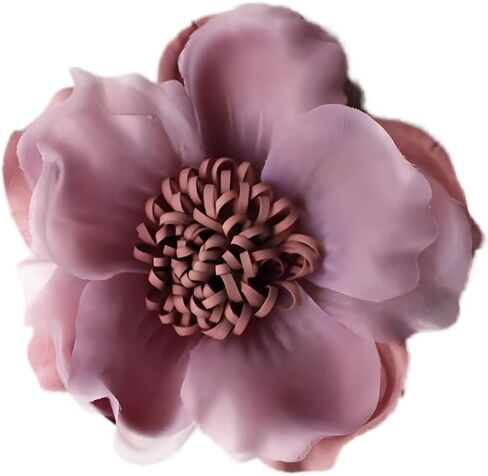 Colorful Large Flower Brooches Pins for Women Dainty Satin Fabric Camellia Pins Shawl Clips Duckbill Clips Dress Skirt Scarf Hat Clothing Jewelry in Saudi Arabia