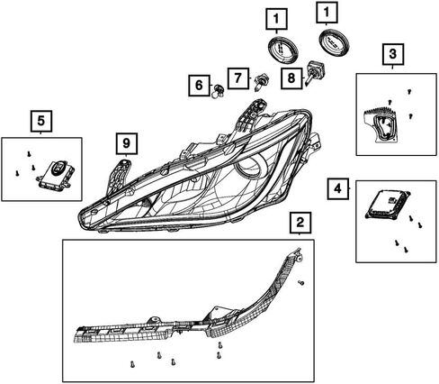 Mopar L0000D3S Headlamp Bulb Vehicle Specific, Compatible with model years 2011-2023 in Saudi Arabia