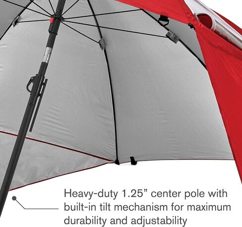 Sport-Brella Premiere XL UPF 50+ Umbrella Shelter for Sun and Rain Protection (9-Foot), Premiere Gray in Saudi Arabia