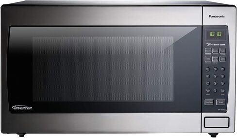 Panasonic Oven with Cyclonic Wave Inverter Technology, 1250W, 2.2 cu.ft. Countertop Microwave (Stainless Steel/Silver), Stainless & Nordic Ware Splatter Microwave Cover, 10-Inch (Pack of 2), Clear in Saudi Arabia