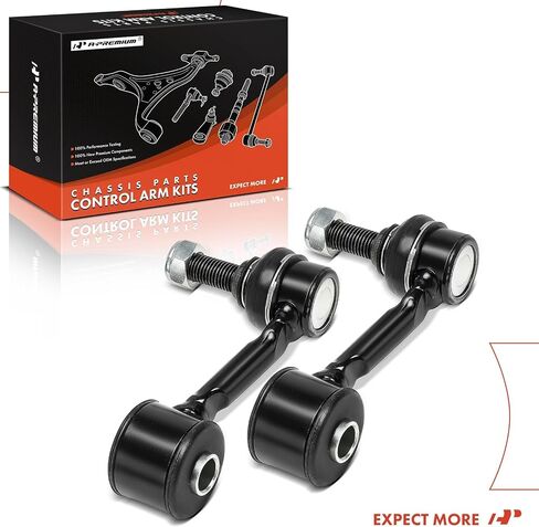 A-Premium 2 x Rear Sway Bar Links Stabilizer Bar Links, Compatible with Dodge Durango 2004-2009 & Chrysler Aspen 2007-2009, Link with Sockets in Saudi Arabia