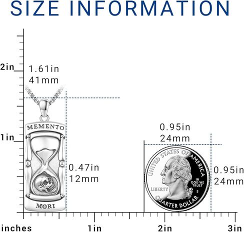 قلادة Eusense Memento Mori للرجال للنساء الذهب 925 الجنيه الفضي الجنيه الجمجمة المجوهرات Memento Mori قلادة قلادة لها محبوب عيد ميلادها in Kuwait