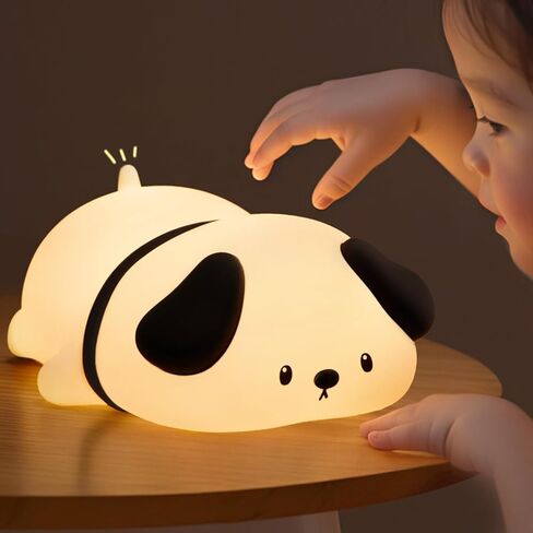 One Fire Dog Night Light for Kids, 16 Color Changing Soft Silicone Baby Night Light for Nursery, Dimmable Cute Lamp, Portable Recharge Kids Lamp Gift for Girls or Boys, Toddler Room Decor. in Kuwait