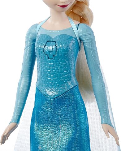 Mattel Disney Frozen Toys ، يغني دمية إلسا في ملابس مميزة ، يغني "Let It Go" من فيلم Disney Frozen in Saudi Arabia