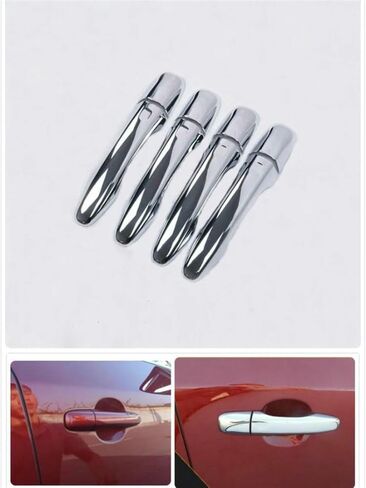 Chrome Car Door Handle Cover Trim Sticker Overlays Exterior Door Handle Cover for Volvo XC60 S60L V40 V60 2016-2019 in Saudi Arabia
