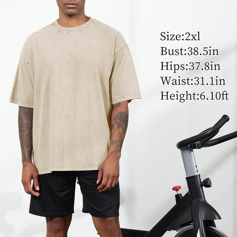 Bobeutou 2 Pack Men Thirts aggortize Cotton Cotton Acid Acid Washed Usisex Tee Lose Short Short Disual Tops Basic in Kuwait
