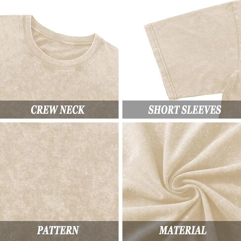 Bobeutou 2 Pack Men Thirts aggortize Cotton Cotton Acid Acid Washed Usisex Tee Lose Short Short Disual Tops Basic in Kuwait