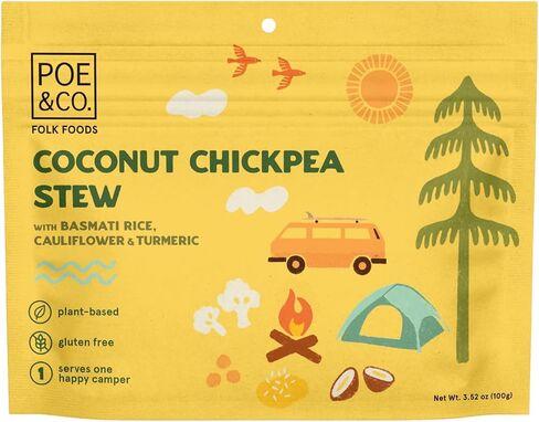 POE & CO FOLK FOODS Handcrafted Gourmet Vegan Meals for Every Adventure | Freeze Dried Camping & Backpacking Food | Chef-Created | Superfoods | Clean Ingredients | Ready to Eat Meal | Single Serving (Quinoa Sweet Potato Skillet) in Saudi Arabia