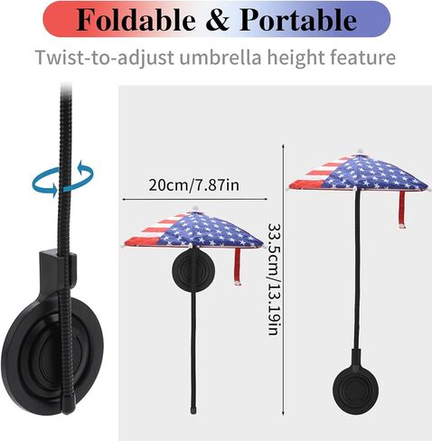 TDTOK Magnetic Phone Umbrella For Sun with Universal Adjustable Phone Ring, Outdoor Anti-Reflective Magnetic Cell Phone Umbrella Sun Shade for iPhone 16 15 14 13 12 Pro Max in Kuwait