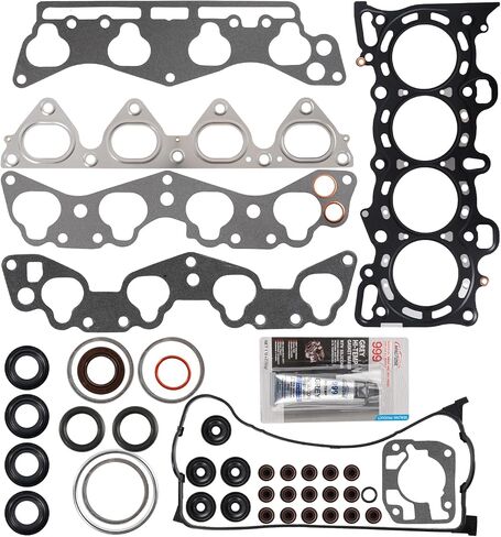 KAX HS9915PT Engine Cylinder Head Gasket Set Compatible with Honda Civic 1992 1993 1994 1995 1.6L, Civic del Sol 1993-1995 1.6L, Head Gasket Kit in Saudi Arabia