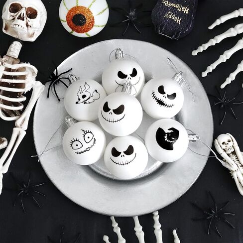 24Pcs Halloween Christmas Ornaments Jack Halloween Tree Decoration Hanging Ball Ornaments Party Holiday Home Decor Indoors in Saudi Arabia