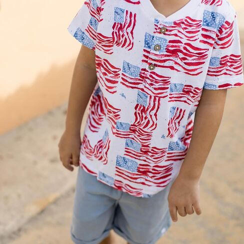 Burt's Bees Baby Baby Boys' Shirt and Pant Set, Top & Bottom Outfit Bundle, 100% Organic Cotton in Kuwait