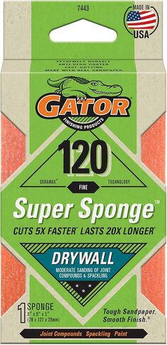 Gator 7446 Very Fine 220-Grit Drywall Sanding Super Sponge, 3 x 5 x 1 Inch in Kuwait