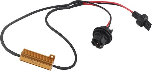 موصل المقاوم ، مقاوم الحمل ، تسخير الأسلاك المقاوم 7440 T20 50W8RJ ABS Hyper Flash First Free Free Wiring Adapters لأضواء إشارة LED 1 زوج in Saudi Arabia
