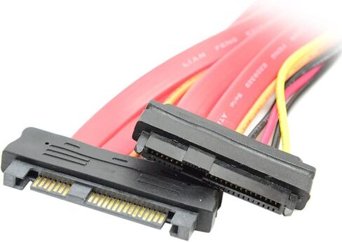 NFHK SFF-8482 SAS 29 PIN إلى SATA 22PIN DISK Drive Drive Cable مع 15 PIN SATA POWER in Kuwait