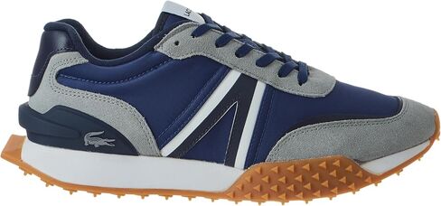 Lacoste Mens L-Spin Deluxe Sneaker, NVY/DK Gry, 8 in Saudi Arabia