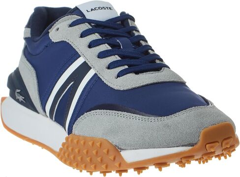 Lacoste Mens L-Spin Deluxe Sneaker, NVY/DK Gry, 8 in Saudi Arabia