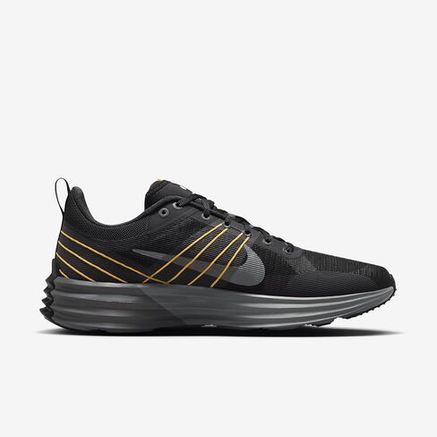 Nike Lunar Roam Men's Shoes (HM0713-003 ، Black/Smoke Gray/Laser Orange/Iron Gray) الحجم 13 in Saudi Arabia
