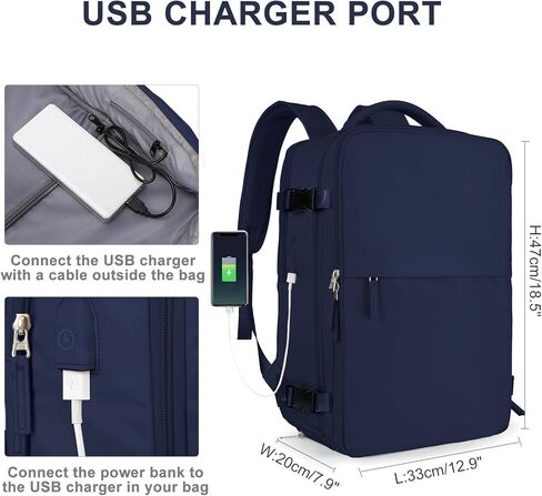 سفر حقيبة الظهر الفراغية مع مضخة للنساء الرجال الكبير حملهم على حقائب الظهر على الظهر ، حقيبة سفر شخصية معتمدة in Kuwait