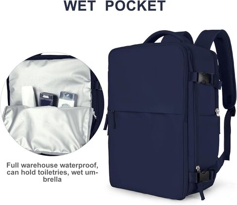 سفر حقيبة الظهر الفراغية مع مضخة للنساء الرجال الكبير حملهم على حقائب الظهر على الظهر ، حقيبة سفر شخصية معتمدة in Kuwait