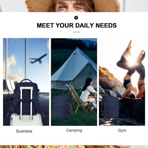 سفر حقيبة الظهر الفراغية مع مضخة للنساء الرجال الكبير حملهم على حقائب الظهر على الظهر ، حقيبة سفر شخصية معتمدة in Kuwait