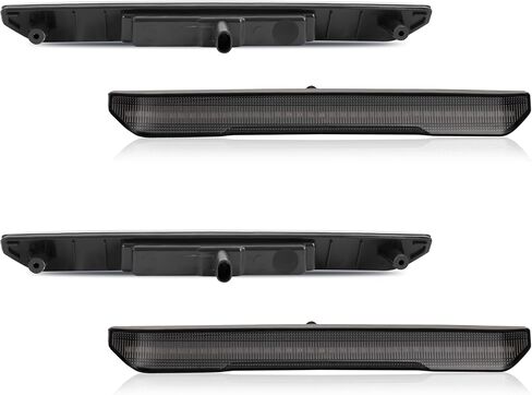 HECASA 4Pcs LED Side Marker Lights Compatible with 2020-2024 GMC Sierra 2500/3500 HD 2023-2024 GMC Canyon Replacement for 84185031 84806032 LED Front Rear Side Marker Lamps Amber - Smoke Lens in Saudi Arabia