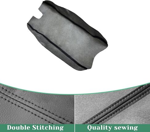 Center Center Console Lid Armrest Cover Presentive متوافق مع Ford F150 2009-2014 جلدي ARM ARM REST BREAT BLACK (جزء جلدي فقط) in Kuwait