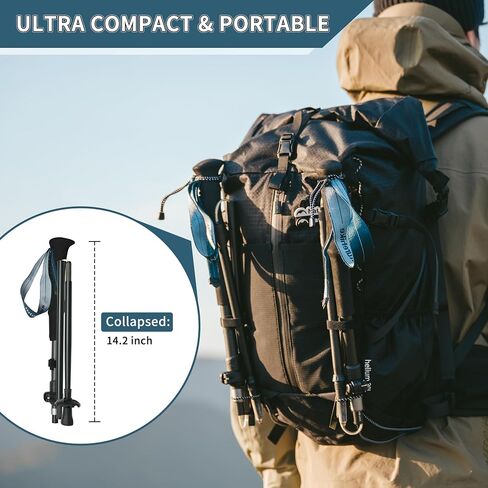 Naturehike Collapsible Hiking & Trekking Poles, 2 PC Adjustable Lightweight Aircraft Aluminum Trekking Poles in Saudi Arabia