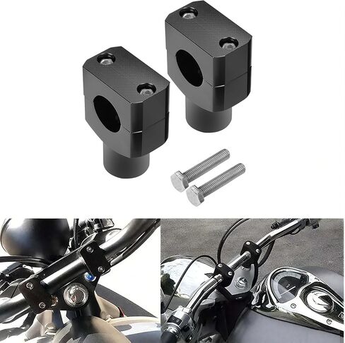 1 Inch Motorcycles Handlebar Risers Aluminum Chrome Universal Motorcycles Risers for Harley for Yamaha for Suzuki for Honda for Kawasaki 2PC(1Pair) in Saudi Arabia