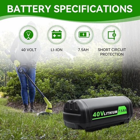 Upgraded 18V/40V Battery Charger Replacement for RYOBI 18V ONE + / 40V Dual Platform Charger P137 P117 Lithium ion Compatible with Ryobi OP130S OP401 P102 P108 P109 OP4030 OP4040 OP4050 OP4050A OP4060 in Saudi Arabia
