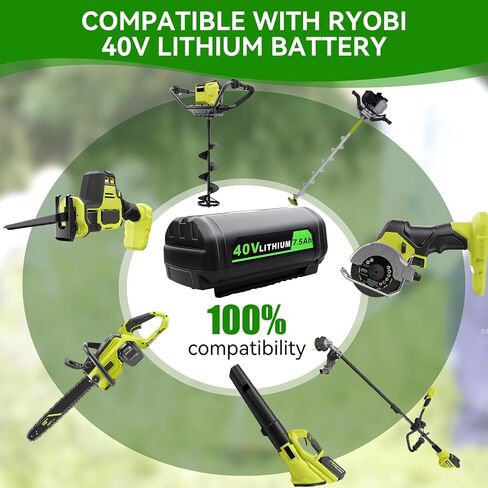 Upgraded 18V/40V Battery Charger Replacement for RYOBI 18V ONE + / 40V Dual Platform Charger P137 P117 Lithium ion Compatible with Ryobi OP130S OP401 P102 P108 P109 OP4030 OP4040 OP4050 OP4050A OP4060 in Saudi Arabia