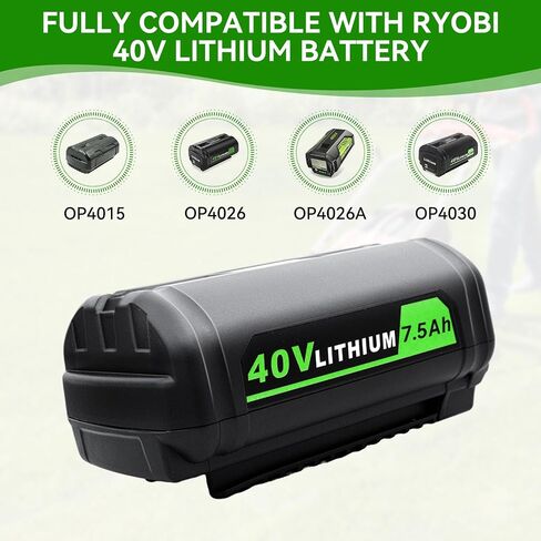 Upgraded 18V/40V Battery Charger Replacement for RYOBI 18V ONE + / 40V Dual Platform Charger P137 P117 Lithium ion Compatible with Ryobi OP130S OP401 P102 P108 P109 OP4030 OP4040 OP4050 OP4050A OP4060 in Saudi Arabia