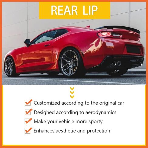 Spoiler Compatibility with 2016-2023 Camaro LS LT1 LT SS RS ZL1 Style Rear High Wing Trunk Lid Gloss Black in Kuwait