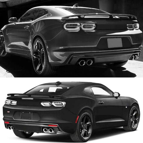 Spoiler Compatibility with 2016-2023 Camaro LS LT1 LT SS RS ZL1 Style Rear High Wing Trunk Lid Gloss Black in Kuwait