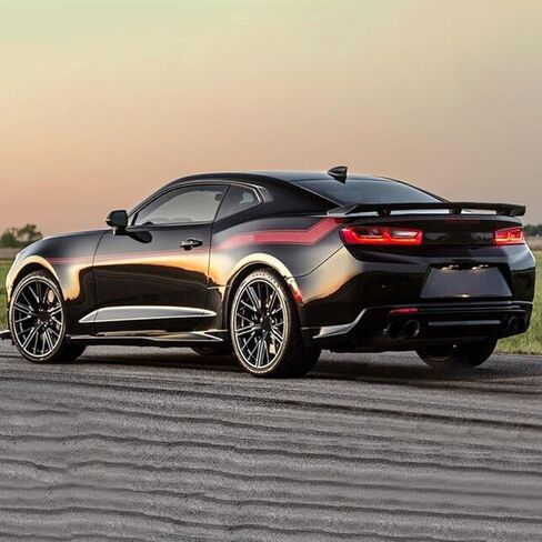 Spoiler Compatibility with 2016-2023 Camaro LS LT1 LT SS RS ZL1 Style Rear High Wing Trunk Lid Gloss Black in Kuwait