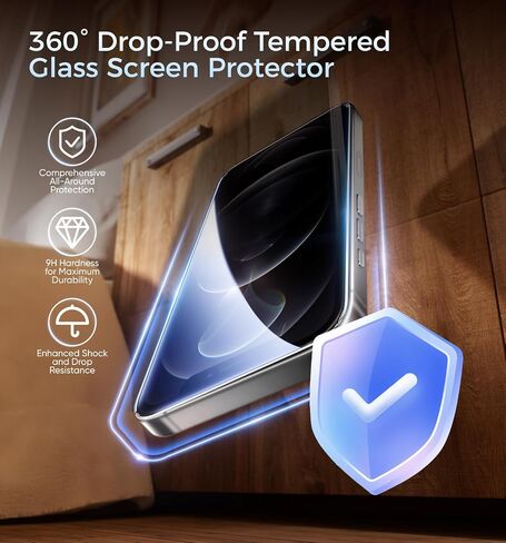 Magic John 3rd Gen تم ترقيته لـ iPhone 16 Pro Max Screen Protector 6.9 Inch ، HD Clear ، Film مقسّنات عازلة ، تلقائيًا ، خالٍ من الفقاعات ، التثبيت السهل ، 2 حزمة in Kuwait