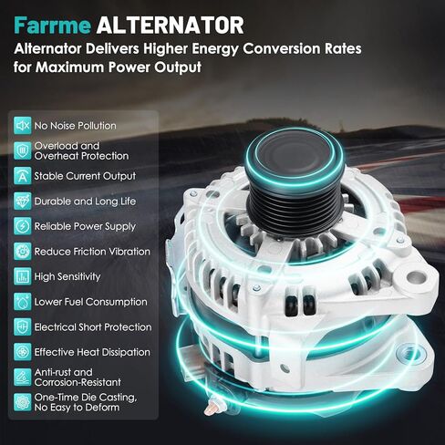 13956 Car Alternators 100 Amp, 6-Groove Pulley Fit for Toyota Camry 2002-2003, for Lexus ES300 2002-2003 V6 3.0L 2995cc Automotive Replacement Alternators 1012117450, 270600A070, 13956N in Saudi Arabia