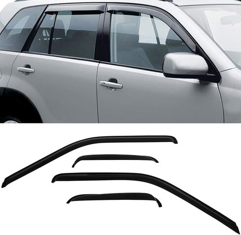 Side Window Rain Guards 4 PCS Tape-On Side Window Deflectors Rain Guard Replacement Fits for 1988-1999 For Chevy For C1500 in Saudi Arabia