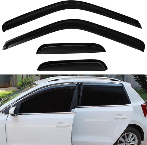 Side Window Rain Guards 4 PCS Tape-On Side Window Deflectors Rain Guard Replacement Fits for 1988-1999 For Chevy For C1500 in Saudi Arabia