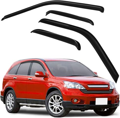 Side Window Rain Guards 4 PCS Tape-On Side Window Deflectors Rain Guard Replacement Fits for 1988-1999 For Chevy For C1500 in Saudi Arabia
