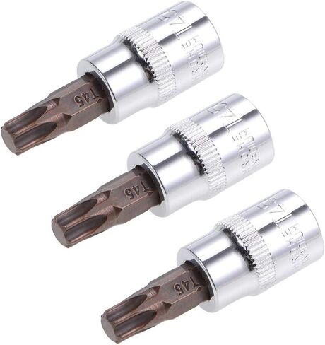 من الأعلى 2pcs مقبس Bit Torx ، 3/8 "محرك X T30 CR-V المقبس ، بتات الفولاذ S2 متميزة ، Bit Torx بطول 48 ملم ل مفصل عزم الدوران ، وجع Ratchet ، وتدريبات الطاقة ، وشريط الشرائح in Saudi Arabia
