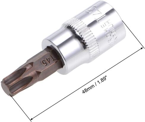 من الأعلى 2pcs مقبس Bit Torx ، 3/8 "محرك X T30 CR-V المقبس ، بتات الفولاذ S2 متميزة ، Bit Torx بطول 48 ملم ل مفصل عزم الدوران ، وجع Ratchet ، وتدريبات الطاقة ، وشريط الشرائح in Saudi Arabia