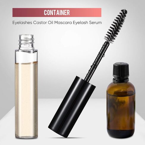 Patelai 12Pcs 10ml Empty Mascara Tubes Set Includes 4 Eyelash Serum Container Bottles, 4 Liquid Eyeliner Containers, 4 Funnels for Castor Oil DIY Mascara Empty Eyelash Serum Tube Set in Saudi Arabia