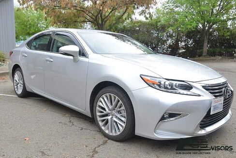 Replacement for 2013-2018 Lexus ES-Series | EOS Visors in-Channel Style Smoke Tinted JDM Side Window Vents Rain Guard Deflectors ES300H ES350 in Saudi Arabia