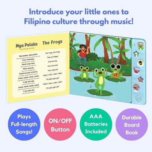 I Love to Sing in Tagalog: Animal Songs, Press and Play Interactive Song Book, Tagalog Books for Toddlers, Tagalog Baby Books, Tagalog Books for Children, Tagalog Kid Books in Saudi Arabia